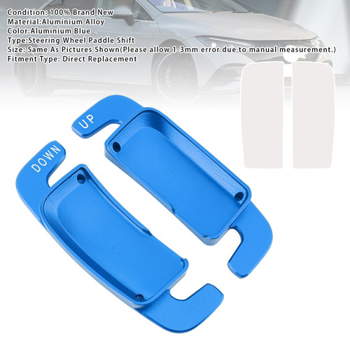 2021- Mercedes-Benz A/C/E/S/V/G-Class EQA Metris Steering Wheel Paddle Shifter Extension Aluminium Blue Generic