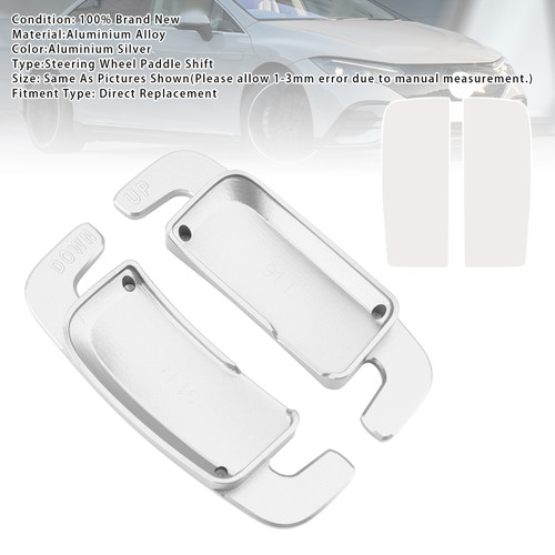 2021- Mercedes-Benz A/C/E/S/V/G-Class EQA Metris Steering Wheel Paddle Shifter Extension Aluminium Silver Generic