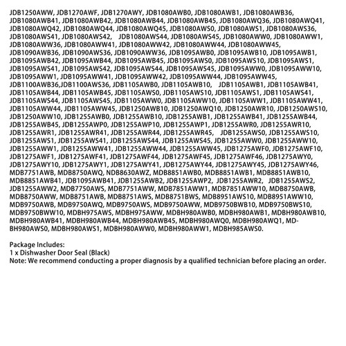 WP99003337 Dishwasher Door Seal for Maytag Amana Samsung Jenn Air etc