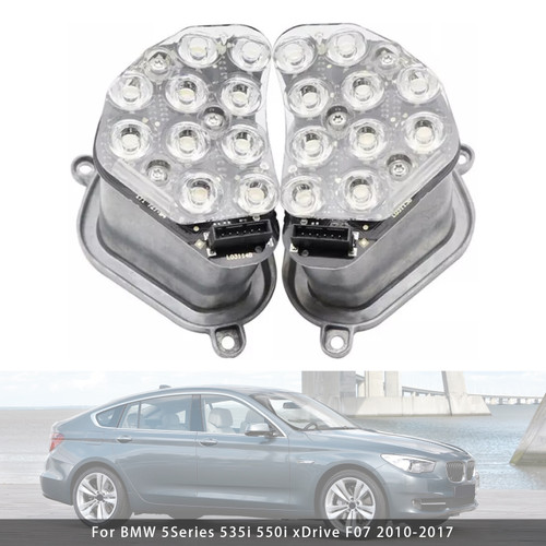 2010-2017 BMW 5Series 535i 550i xDrive F07 Left+Right Turn Signal Light Module 63127262833 63127262834 Generic