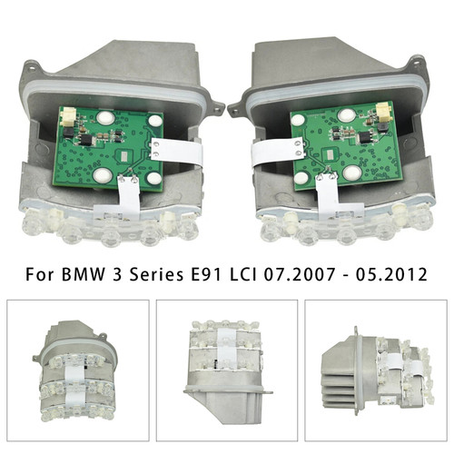 2007-2011 BMW 3 Series E90 LCI 2x LED Turn Signal Headlight Control Unit Module 63127245813 63127245814 Generic
