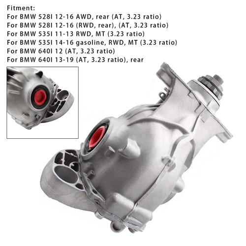 2011-2019 BMW 528i 535i 640i (F10 F12) Rear Differential 3.23 Ratio 33107584444 Generic
