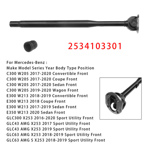 2017-2020 Mercedes-Benz C300 E300 E350 Front Driveshaft Prop Shaft 2534103301 Generic