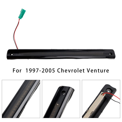 1997-1998 Pontiac Trans Sport 3rd Brake Light Rear 15264475 Black and Red Generic