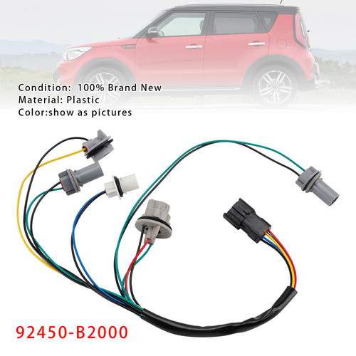 2013-2019 Kia Soul LH or RH Tail Lamp Harness NON-LED 92450-B2000 Generic