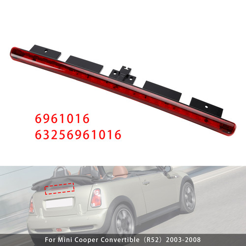 2003-2008 Mini Cooper Convertible（R52) Rear Third Brake Light 63256961016 Red Generic