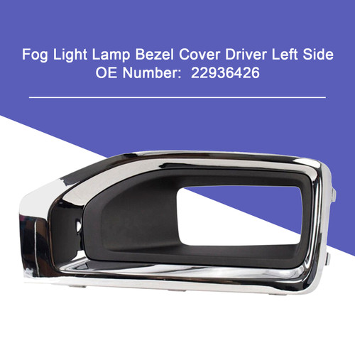 2019-2020 Yukon Yukon XL Fog Light Lamp Bezel Cover Driver Left Side 22936426 Generic