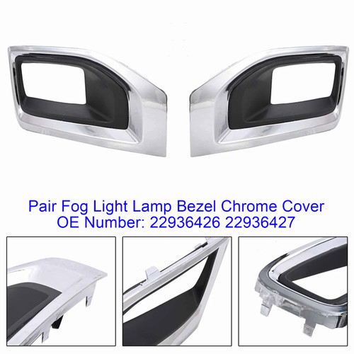 2019-2020 Yukon Yukon XL Fog Light Lamp Bezel Cover Driver Left+Right Side 22936426 Generic