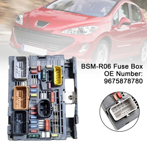 2008-2013 Peugeot 308 BSM-R06 Fuse Box 9675878780 Generic