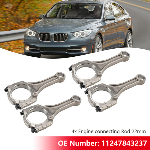 BMW 550i 650i F07 F10 F85 N63N S63N 4.4 V8 4*Engine connecting Rod 22mm 11247843237 Generic