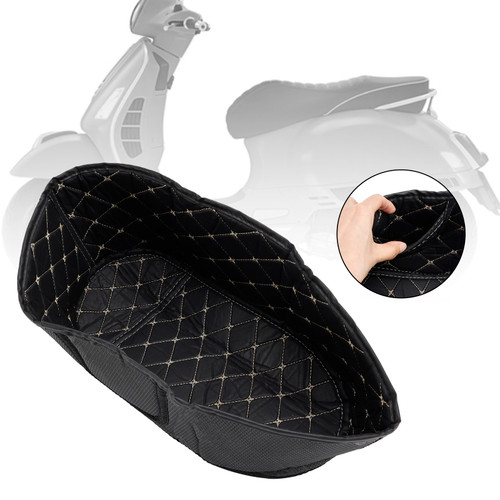Vespa Gts 300 Gts300 Seat Bucket Liner Pad Trunk Inner Protector Pu Silver Generic