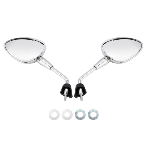 Chrome Mirror Set Shorty For Vespa GTS 125 300 HPE Sprint Primavera 50 125 150