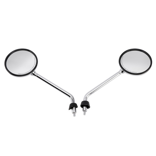 Chrome Rearview Mirror Set For Vespa LX 50 2T/4T & LX 125 & LX 150 2005-2013