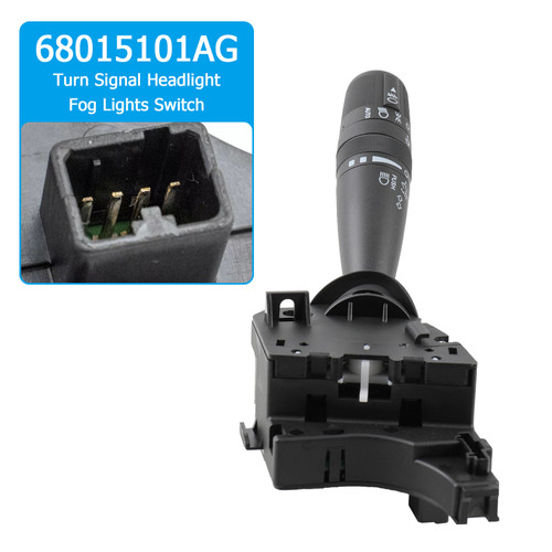 2007-2017 Chrysler Dodge Jeep Turn Signal Headlight Fog Lights Switch 68015101AG Generic