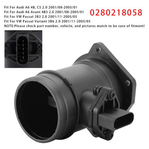 2001-2005 VW Passat 3B3/ Variant Mass Air Flow Meter Sensor 0280218058 Generic