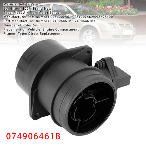 2001-2015 Skoda Octavia Fabia Superb Mass Air Flow Meter Sensor 0281002461 Generic