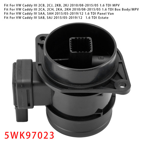 2009-2020 VW Beetle Caddy Golf Jetta Passat Polo Mass Air Flow Meter Sensor 5WK97023 Generic