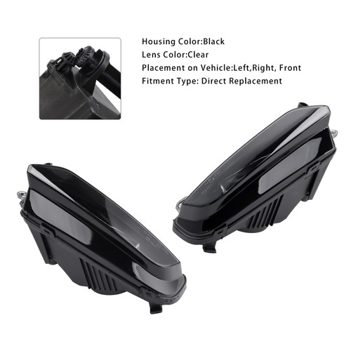 2015-2016 Audi A3 Sportback Hatchback 1 Pcs Front Left+Right Fog Light Lamps 8V0941699C 8V0941700C Black Generic