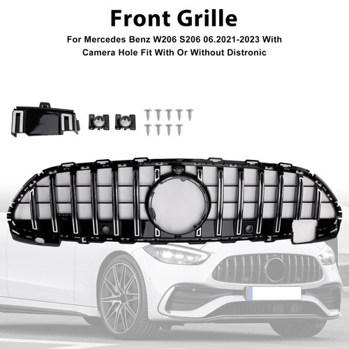2021-2023 Mercedes Benz W206 S206 With Camera Hole Front Grille without logo Generic