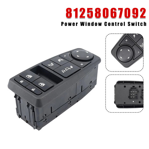 Power Window Control Switch 81258067092 for Man TGM TGX 81258067107