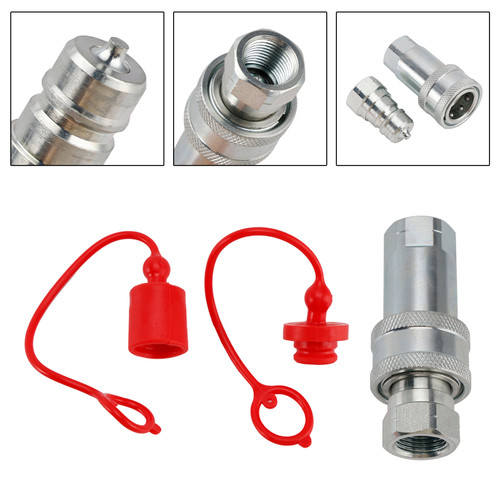 3/8" NPT ISO 7241-A Quick Disconnect Hydraulic Couplings / Couplers