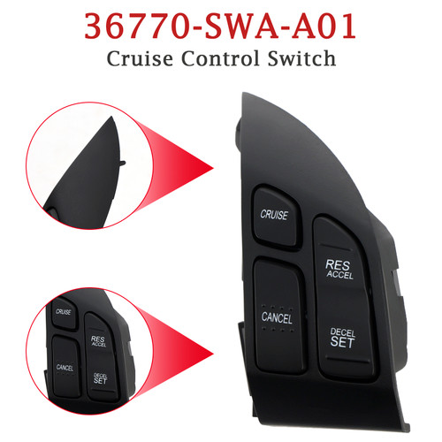 2007-2011 Honda CR-V Cruise Control Switch 36770-SWA-A01 Generic