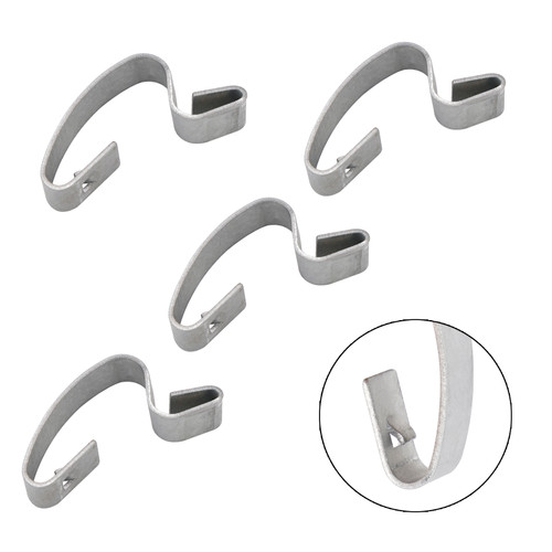 2004-2008 YFM50 Raptor 50 80 4X Hook Set Air Box Lid Clip 5Th-14436-00-00 Silver Generic