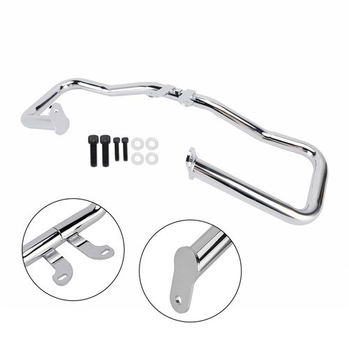 2014-2024 Touring Glide Engine Guard Crash Bar Frame Protector Bumper Steel Chrome Generic