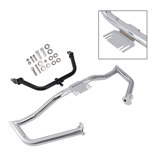Engine Crash Bar Protector Fairing Bracket Set Chrome For Glide Flht Flhx