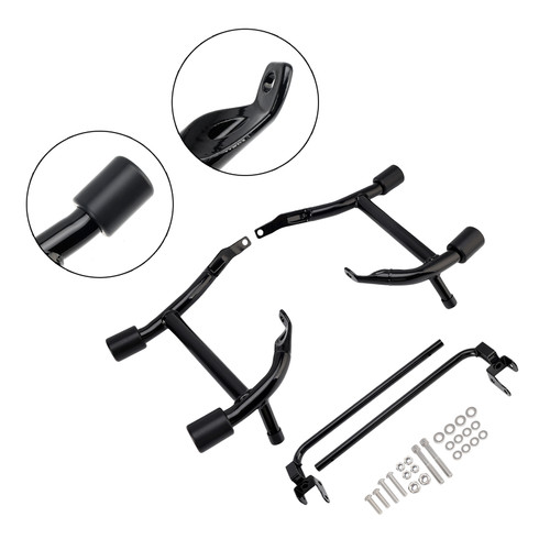 2024-2025 Touring 117 121 CWO Street Glide Road glide Saddlebag Guard Crash Bar Frame Protector Black Generic