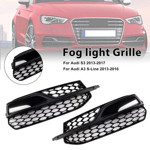 2013-2017 Audi S3 A3 2* Fog light Grille 8V3807681L Generic