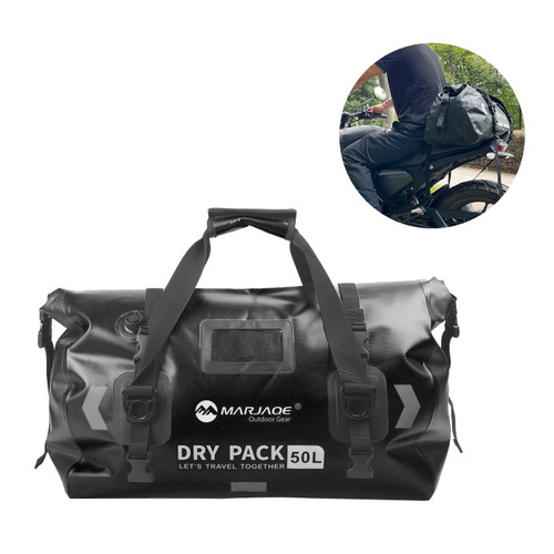 Tail Bag Side Saddlebag Tail Bag Luggage Pouch Storage 50L For Motorbike