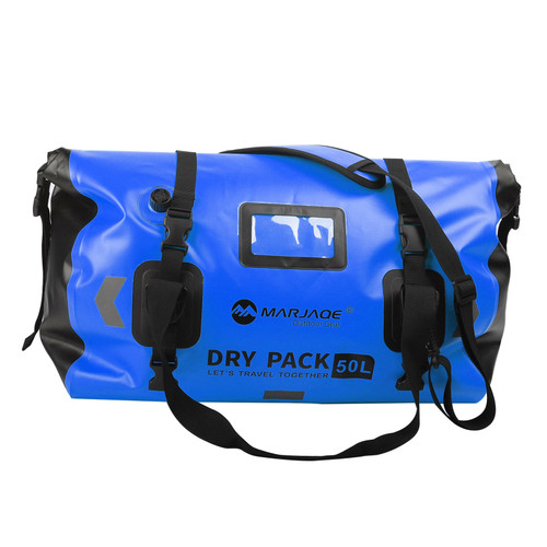 Universal Saddlebag Side Storage Tail Bag Pu Luggage 50L For Motorcycle