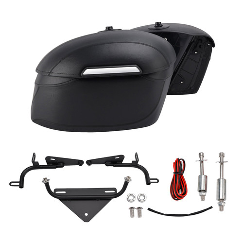 2004-2025 Sportster 883/1200 X48 Luggage Rack Side Saddle Bag Mount Bracket Black Generic
