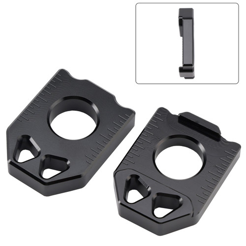 2005-2024 SUZUKI DRZ400SM/ 400S/ 400E CNC Rear Chain Adjuster Axle Block Black Generic