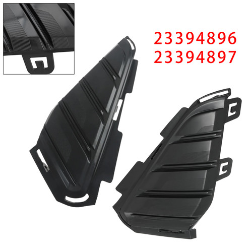 2018-2021 GMC Terrain Pair Fog Light Covers Black Generic