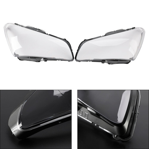 2011-2014 INFINITI QX56/QX80 2Pcs Front Headlight Lens Cover+Glue Clear Generic