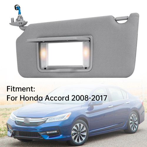 2008-2017 Honda Accord Left Driver Side Sun Visor 83280TA5A51ZA Gray Generic