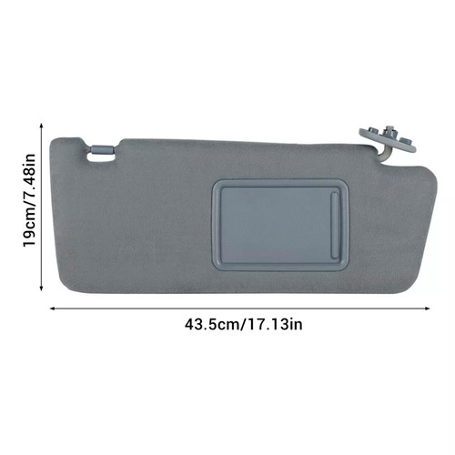 2005-2015 Toyota Tacoma Right Side Sun Visor 74320-04181-B1 Gray Generic