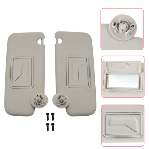 2011-2022 CHEVROLET Spark 2PCS Gray Sun Visor Left & Right 42478247 42478249 Generic