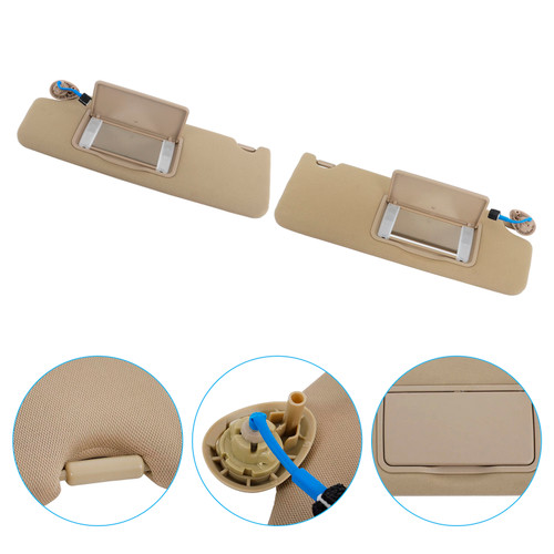 2016-2022 HONDA Pilot Gray Left+Right Side Sun Visor 83280-TG7-A12ZA Generic