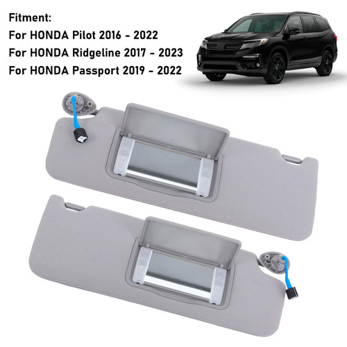 2017-2023HONDA Ridgeline Gray Left+Right Side Sun Visor 83280-TG7-A12ZB Generic