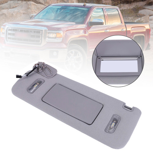 2015-2019 Chevrolet Silverado 1500 2500 3500 Gray Sun Visor Left 22870346 Generic