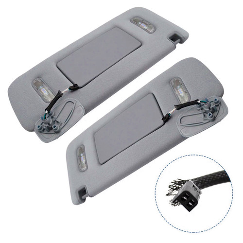 2015-2019 Cadillac Escalade/ESV 2PCS Gray Sun Visor Left & Right 22870346 23459643 Generic