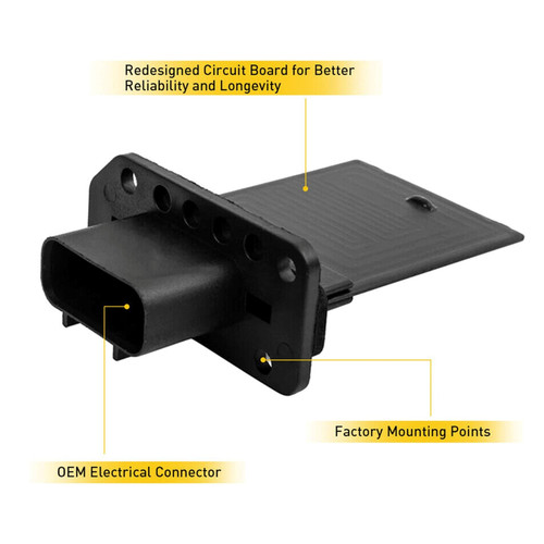 2004-2010 Mercury Mariner Montego Monterey Front Heater Blower Motor Resistor 3F2Z-18591-AA Generic