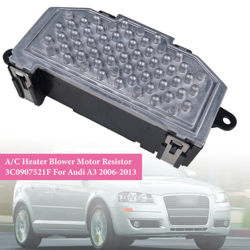 Heater Blower Motor Resistor For Audi A3, TT, Q3, Q7 - Replaces 3C0907521D, 3C0907521C