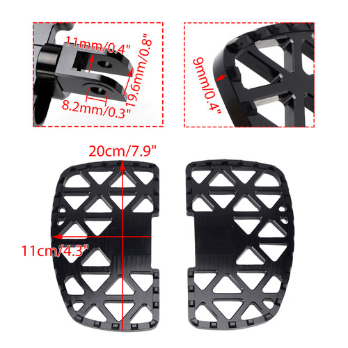 2021-2025 Honda CM1100 (DCT/MT) 1 Pair Front Footpegs Aluminum Alloy Generic