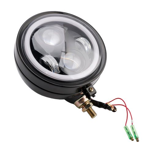 4-Bulbs Beam Headlight Fog Lamp Custom Fits For Racer Bobber Chopper