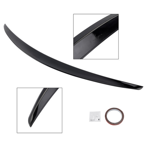 2016-2023 Mercedes Benz E Class W213 4 door Sedan Rear Spoiler Gloss Black Generic