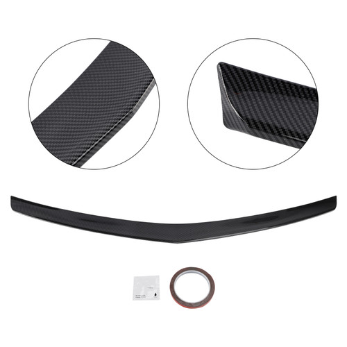 2008-2016 Mercedes Benz E Class W212 Sedan 4-door Rear Boot Spoiler Carbon Fiber Look AMG Style Generic